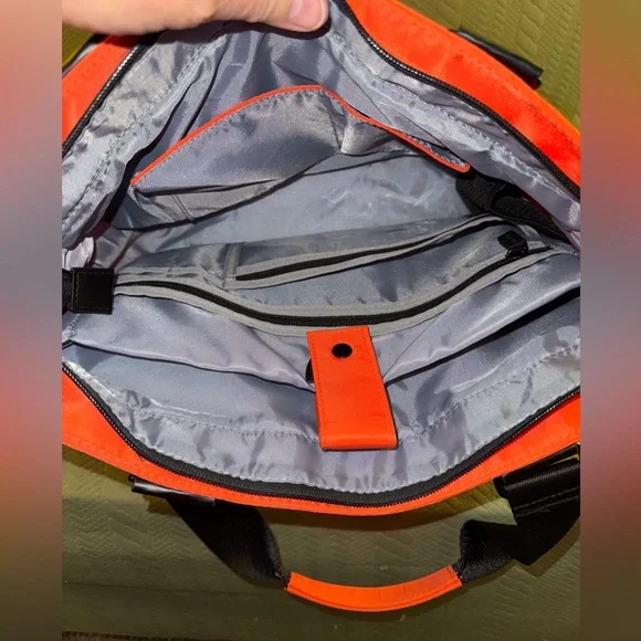 IHKWIP Cargo Catchall Tote Purse Blood Orange Color EUC - Picture 10 of 15